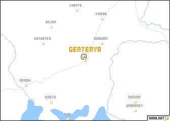 map of Gentenya