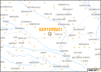 map of Genterovci