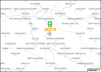 map of Genté