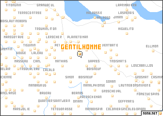 map of Gentilhomme