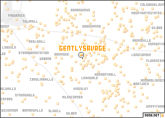 map of Gently Savage