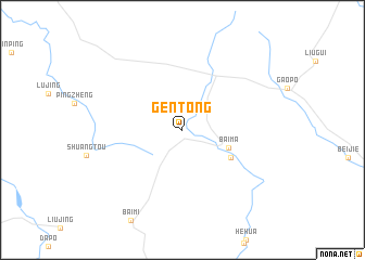 map of Gentong