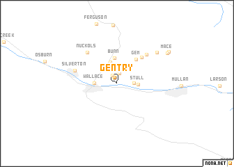 map of Gentry