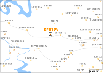 map of Gentry