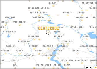 map of Gentzrode