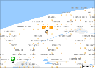 map of Genum