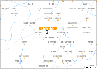 map of Gényangé