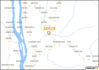 map of Genza