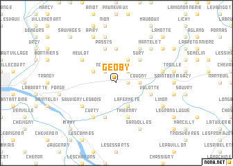 map of Géoby