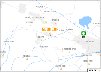 map of Geokcha