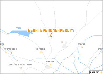 map of Geok-Tepe Nomer Pervyy