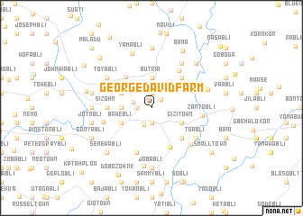 map of George David Farm