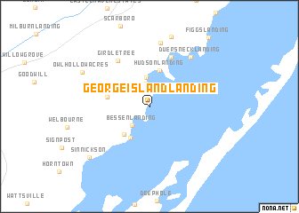 map of George Island Landing