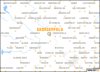 map of Georgenfeld