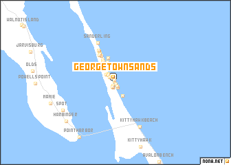 map of George Town Sands