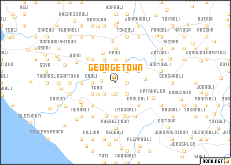 map of George Town