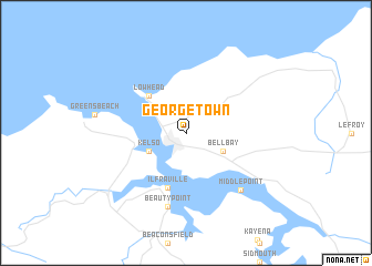 map of George Town