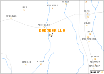 map of Georgeville