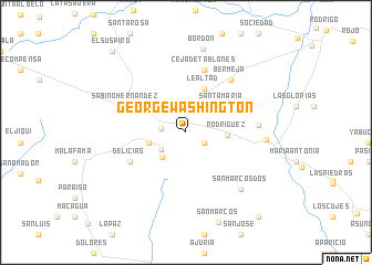 map of George Washington