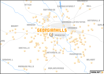 map of Georgian Hills