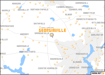 map of Georgiaville