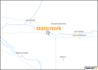 map of Georgiyevka