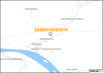 map of Georgiyevskaya