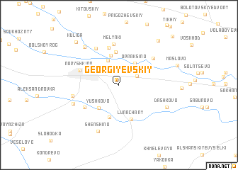 map of Georgiyevskiy