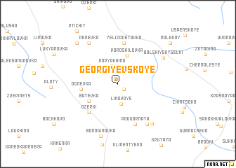 map of Georgiyevskoye