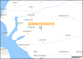 map of Georgiyevskoye