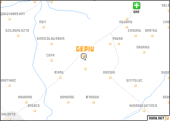 map of Gepiu