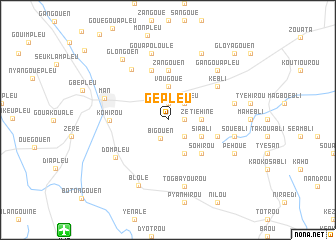map of Gépleu