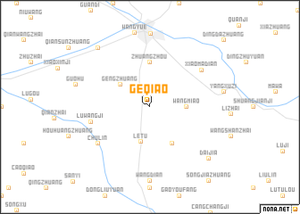 map of Geqiao