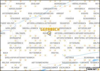 map of Gerabach