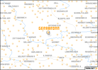 map of Gerabronn