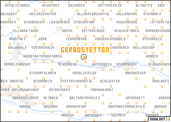 map of Geradstetten