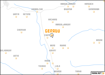 map of Geradu