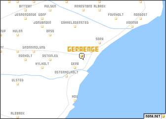 map of Gerå Enge