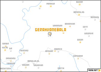 map of Gerahvan-e Bālā