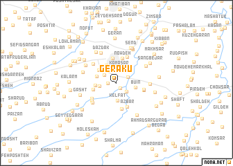 map of Gerākū