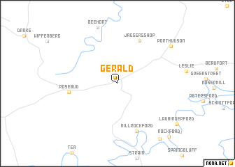 map of Gerald