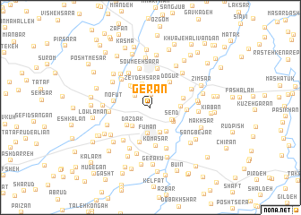 map of Gerān