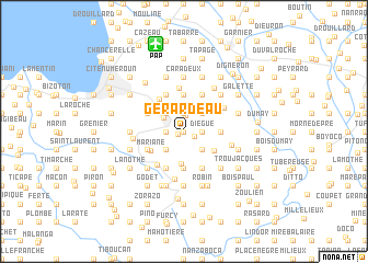 map of Gérardeau