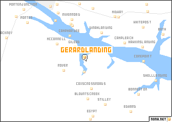 map of Gerard Landing