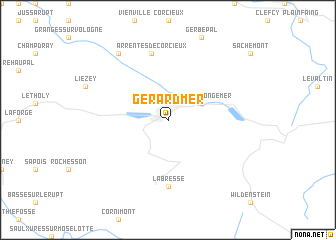 map of Gérardmer