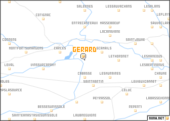 map of Gérard