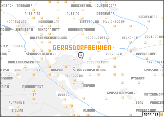 map of Gerasdorf bei Wien