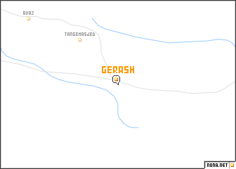 map of Gerāsh