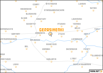 map of Gerasimenki