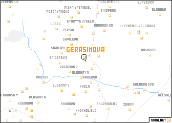 map of Gerasimova